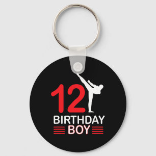 Karate Birthday Tee Boy Gift Kids Taekwondo 6  Key Ring