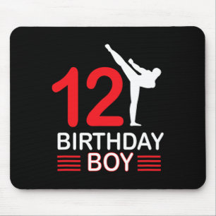 Karate Birthday Tee Boy Gift Kids Taekwondo 6 Mouse Pad