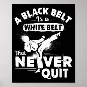 Karate Black Bel Poster