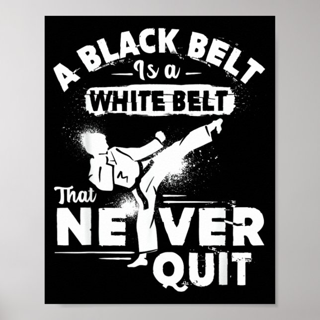 Karate Black Bel Poster (Front)