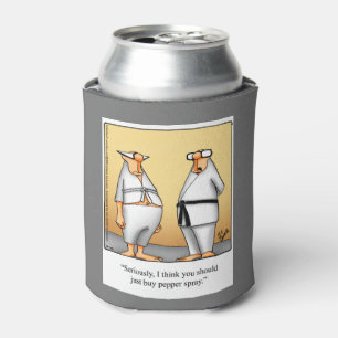 Karate Black Belt Humour Can Cooler