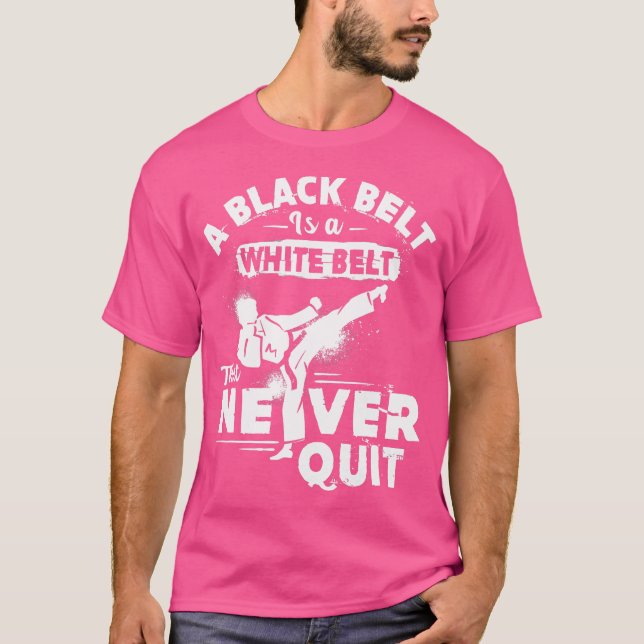 Karate Black Belt Shirt Karate Shirts For Men Kara (Front)