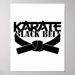 Karate Black Belt T Shirt_1  Poster