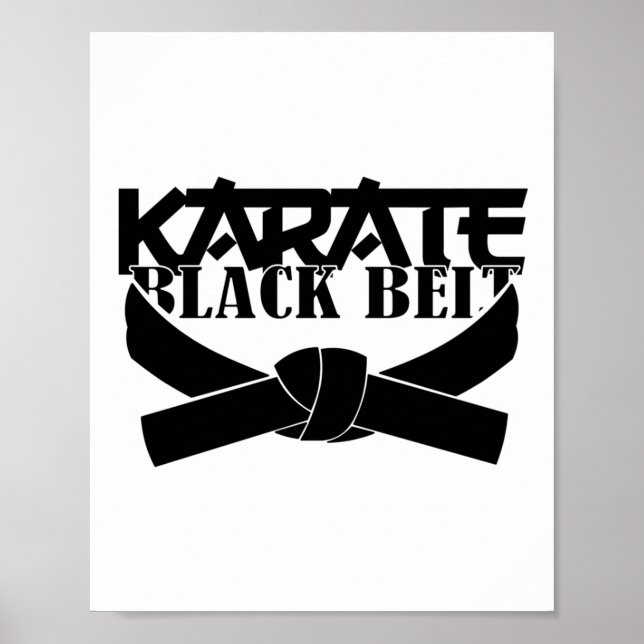 Karate Black Belt T Shirt_1  Poster (Front)