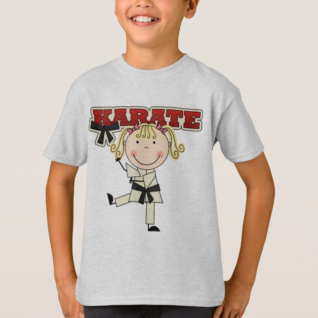 KARATE - Blonde Girl T-shirts and Gifts (Front)