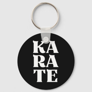 Karate Bold Letters Japanese Martial Art Karateka  Key Ring