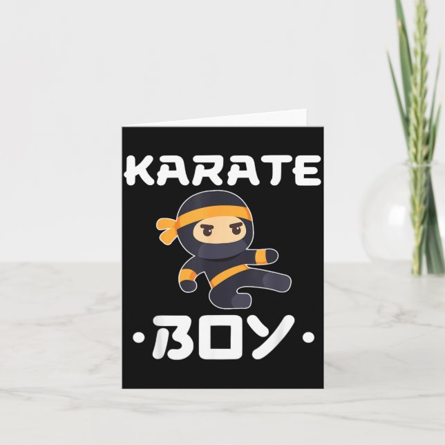 Karate Boy Card (Front)