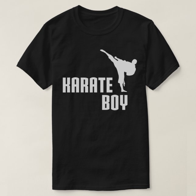 Karate Boy  Funny Cute Martial Arts Gift  T-Shirt (Design Front)