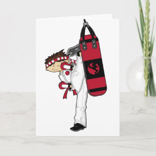 Karate Boy Greeting Card