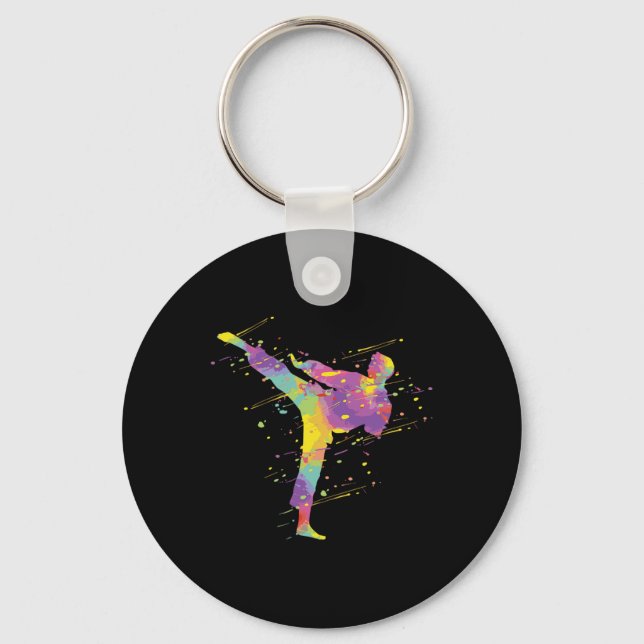 Karate Boy  Key Ring (Front)