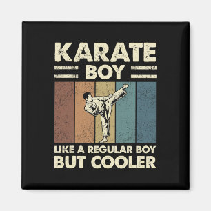 Karate Boy Like A Regular Boy But Cooler Funny Kid Magnet