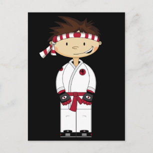 Karate Boy Postcard