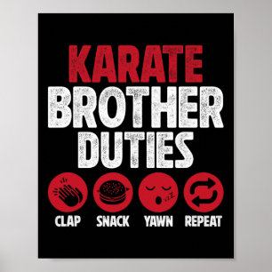 Karate Brother Duties Karate Bro  Poster