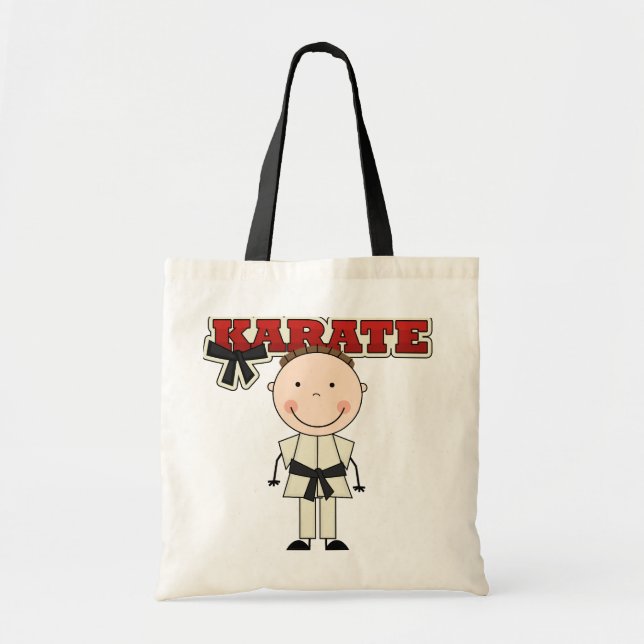 KARATE - Brunette Boy T-shirts and Gifts Tote Bag (Front)