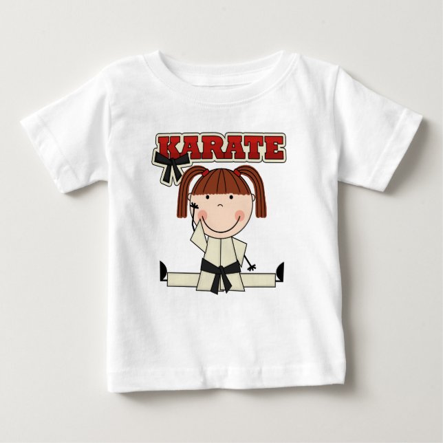 KARATE - Brunette Girl T-shirts and Gifts (Front)
