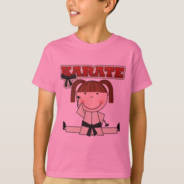 KARATE - Brunette Girl T-shirts and Gifts (Front)