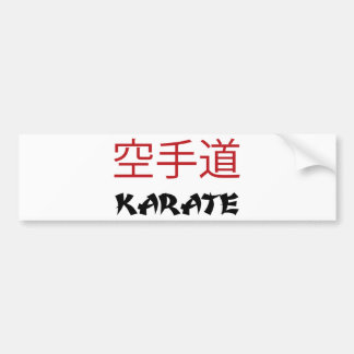 Karate Bumper Sticker