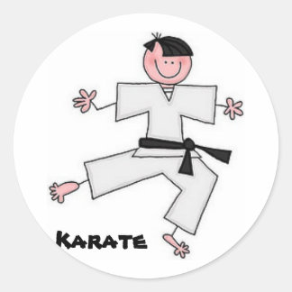 Karate Cartoon Sticker