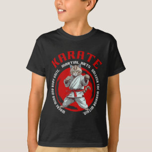 Karate Cat Warrior Martial Art Karate Cat For Kids T-Shirt