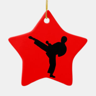 Karate Ceramic Tree Decoration