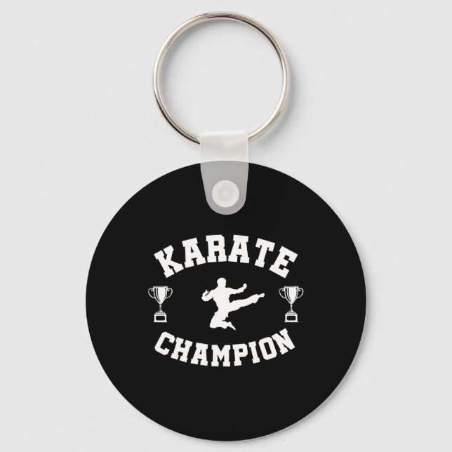 Karate Champion  Key Ring (Front)