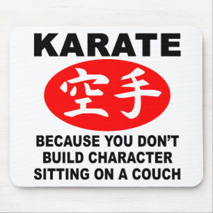 Karate Character Mouse Pad