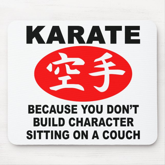 Karate Character Mouse Pad (Front)