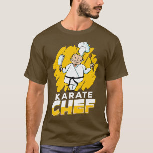 Karate Chef Funny Cook Cooking ChefAsian Butcher T-Shirt