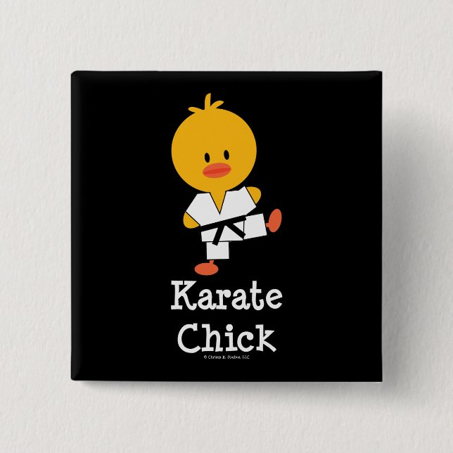 Karate Chick Button (Front)