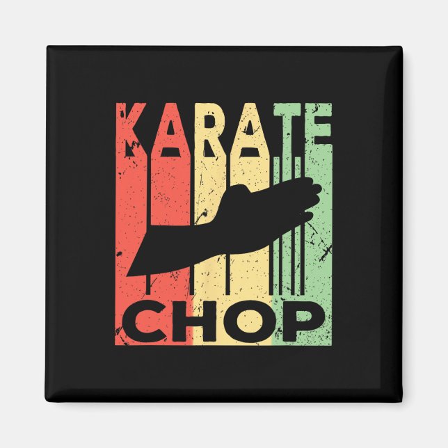 Karate Chop Vintage  Magnet (Front)