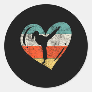 Karate Classic Round Sticker