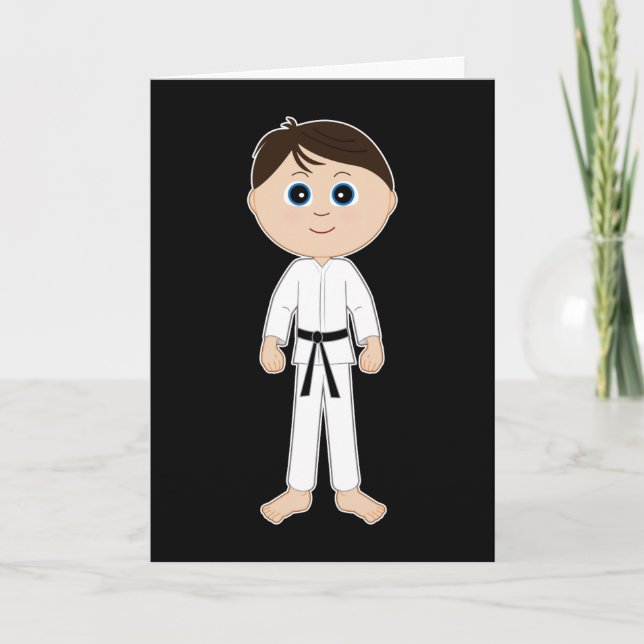 Karate Congratulations Black Belt Card (Front)
