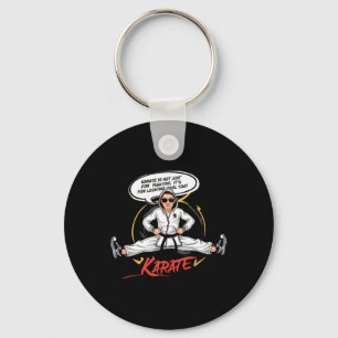 Karate Cool Funny Martial Arts Cartoon Art  Key Ring