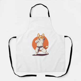 Karate Corgi � Martial Arts Dog Apron
