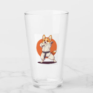 Karate Corgi � Martial Arts Dog Glass