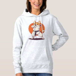 Karate Corgi � Martial Arts Dog Hoodie