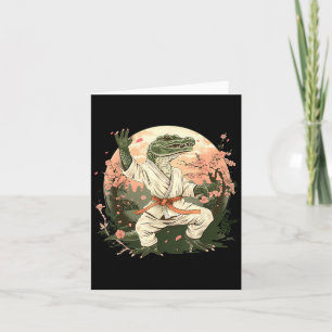 Karate Crocodile Motif Taekwondo Jiu-Jitsu MMA Card