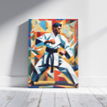 Karate Cubism Canvas Print<br><div class="desc">The Karate Cubism Canvas Print is fully customisable and unique to hang on home and office walls. Designed by Norman.R.</div>