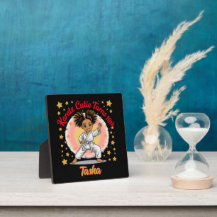 Karate Cutie Birthday Girl Celebration Martial Art Plaque