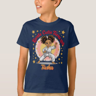 Karate Cutie Birthday Girl Celebration Martial Art T-Shirt