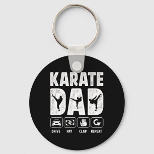 Karate Dad Drive Pay Clap Repeat Karate Father  Key Ring