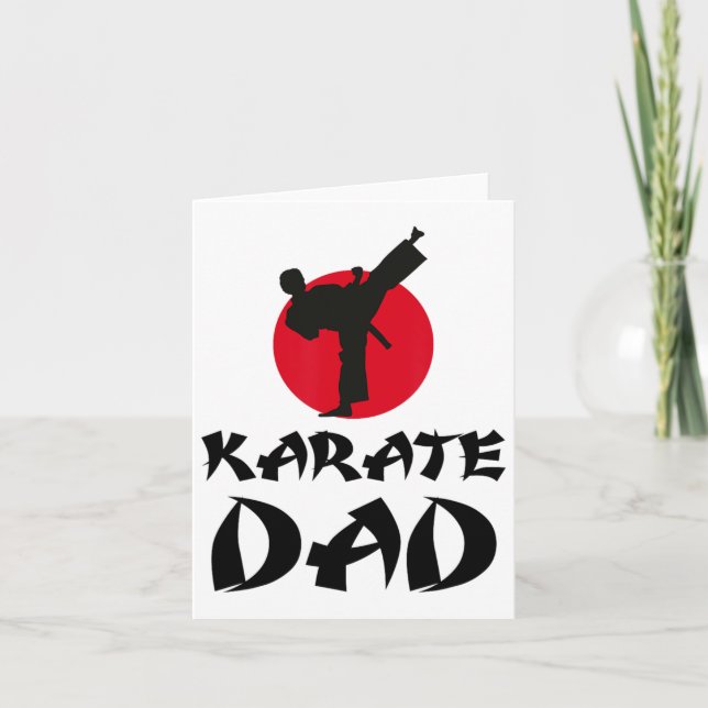Karate Dad Martial Arts  Card (Front)
