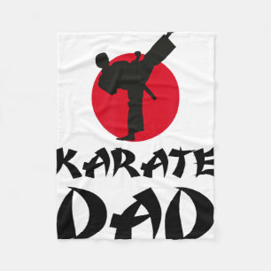 Karate Dad Martial Arts  Fleece Blanket