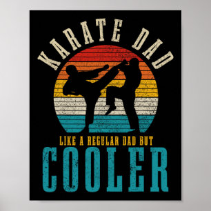 Karate Dad Martial Arts Funny Vintage Martial Arts Poster