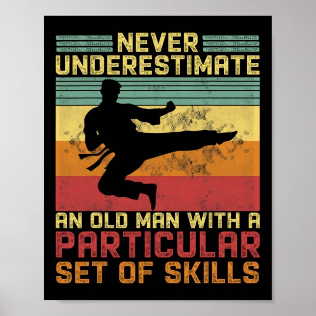 Karate Dad Martial Arts Retirement Karate  Poster (Front)