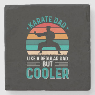 Karate Dad Stone Coaster