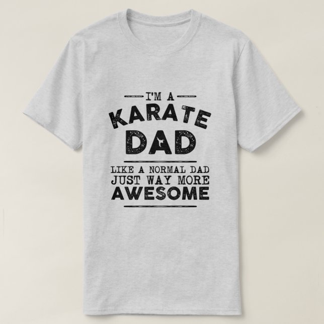 Karate Dad Vintage (Black) T-Shirt (Design Front)