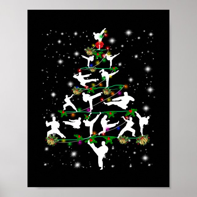 Karate Decor Christmas Tree Ornaments Custom (Front)