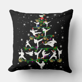 Karate Decor Christmas Tree Ornaments Custom Cushion