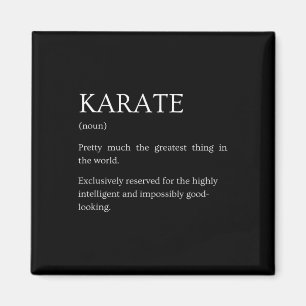 Karate Definition - Funny Sarcastic Karate Explana Magnet